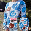 Custom All Over Football Spirit Sweatshirt