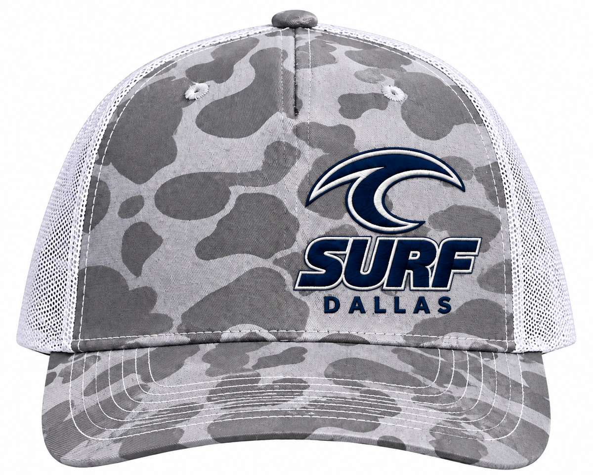 Surf Dallas Grey Camo Trucker Cap