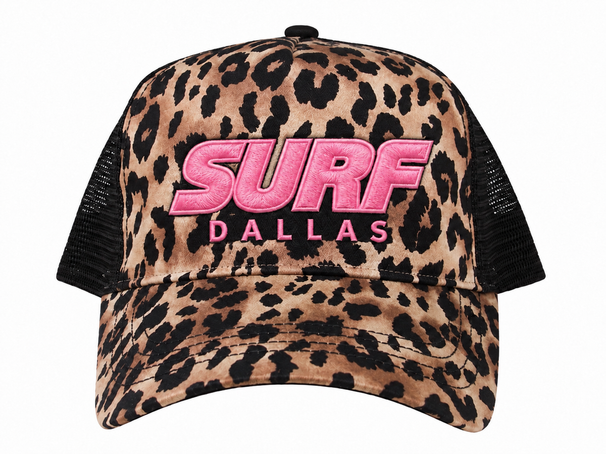 Surf Dallas Leopard Trucker Cap