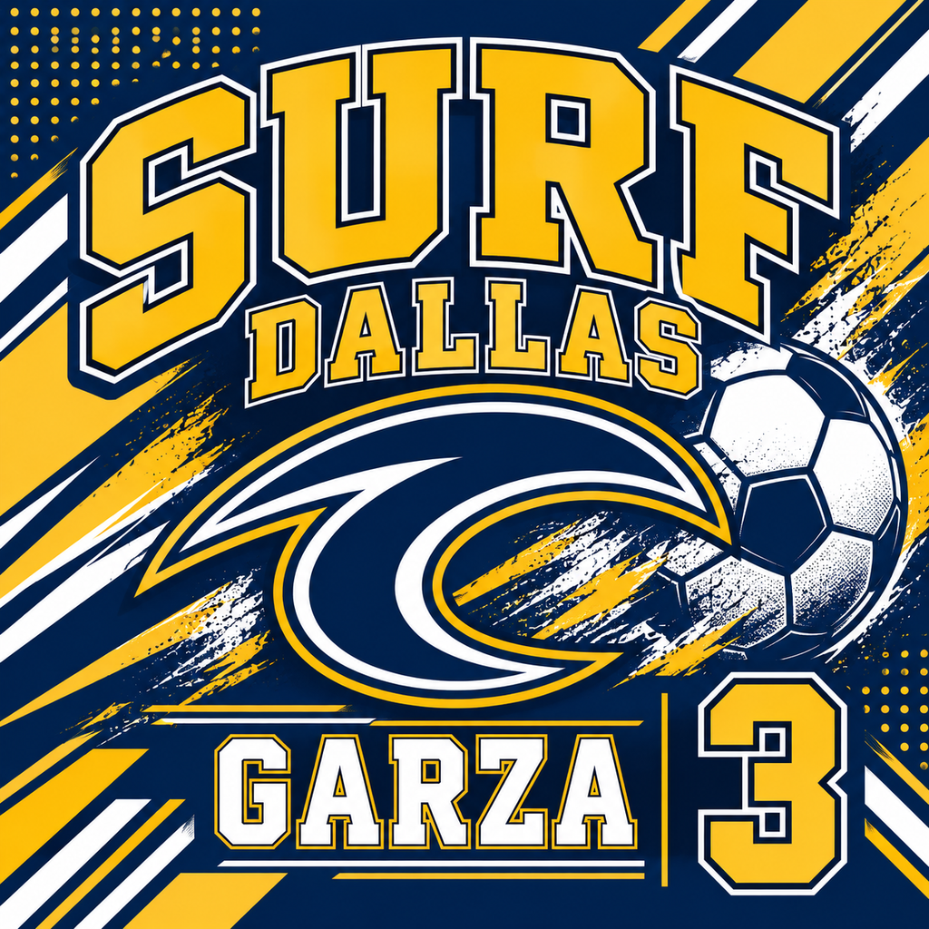 Personalized Surf Dallas Soccer Blanket