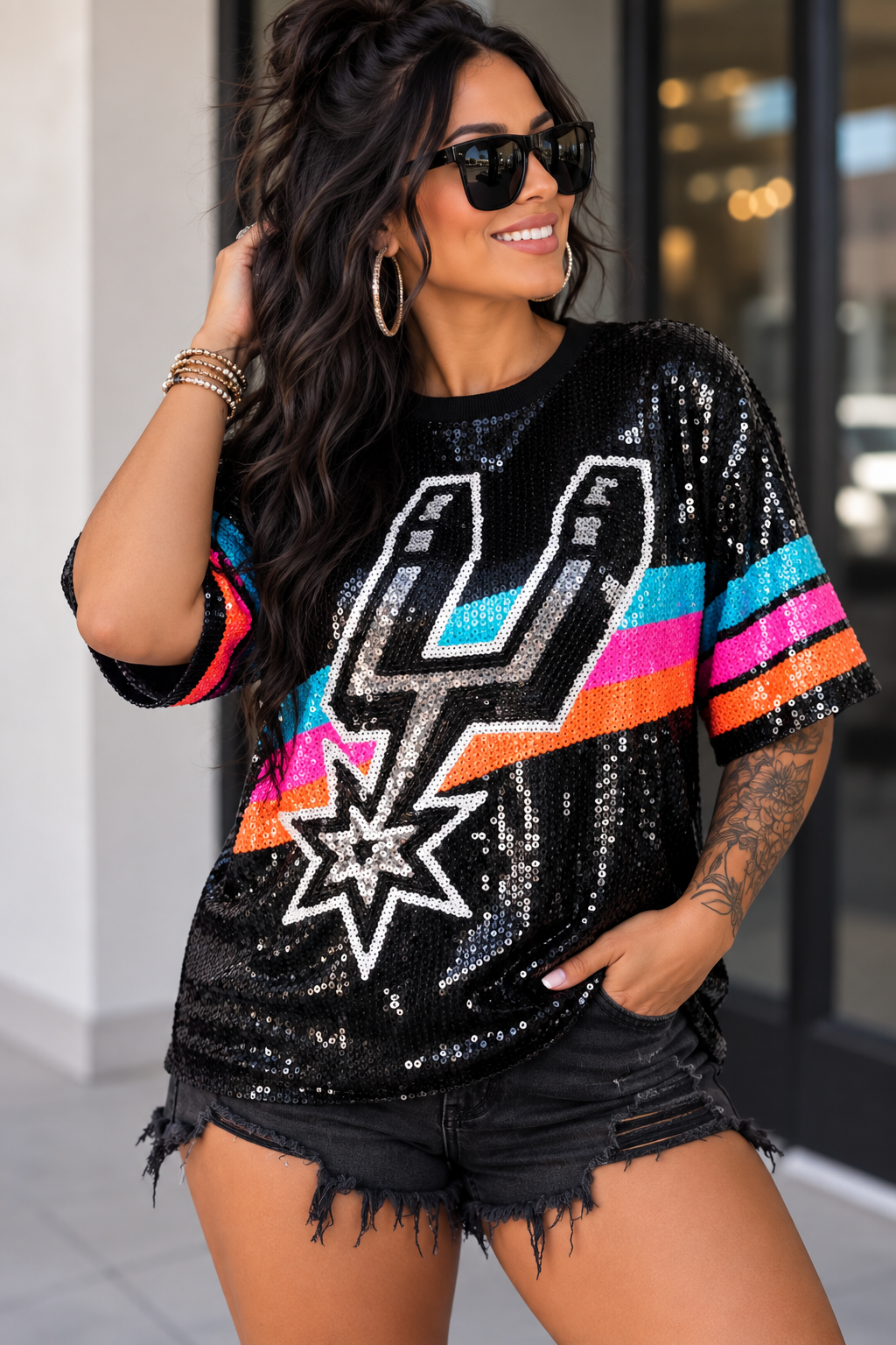Spurs Sequin Game Day Jerseys