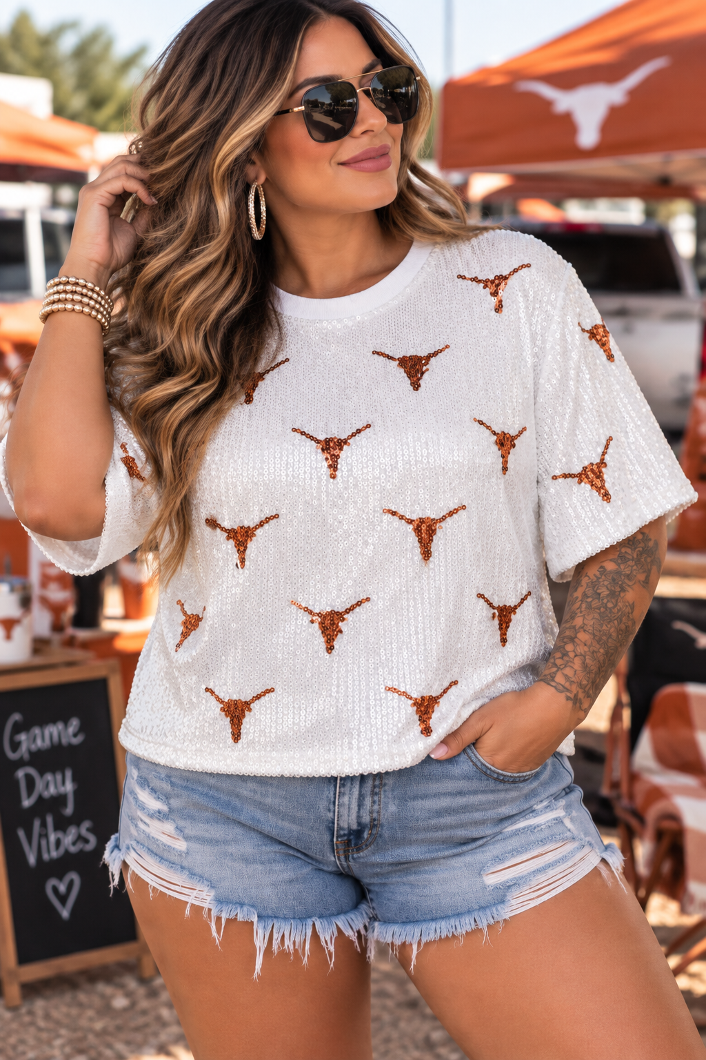 UT Sequin Game Day Jerseys Plus Size