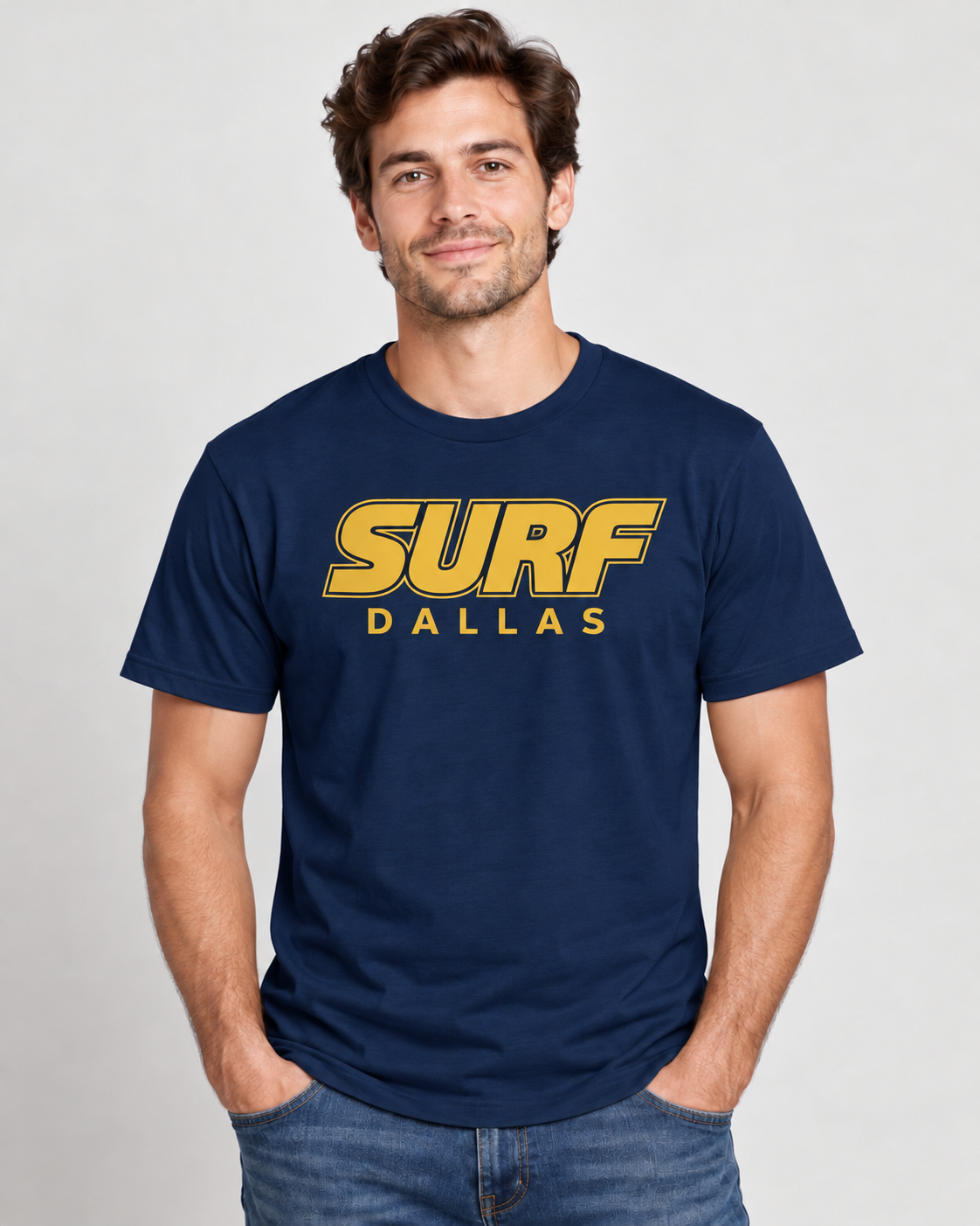 Surf Dallas Short Sleeve Gold Navy