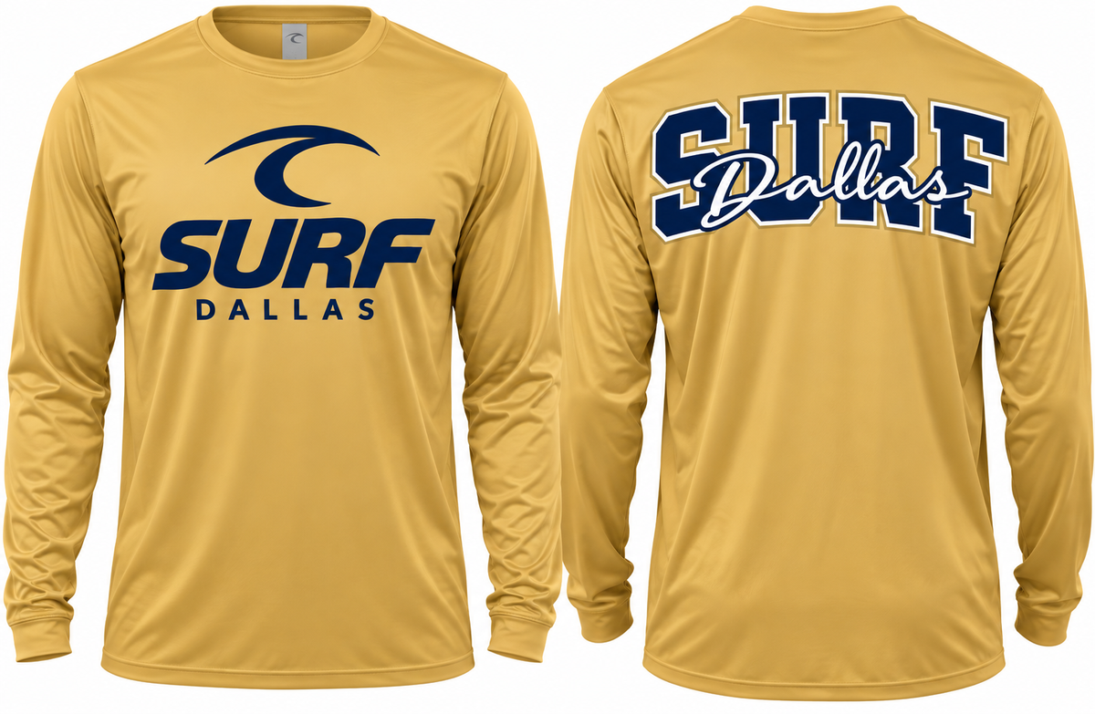 Surf Dallas Old Gold Long-Sleeve Dri-Fit Tee