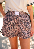 Bow Trim Boxer Shorts- Safari Chic