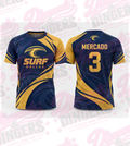 Surf Dallas Sublimated Soccer Jersey Navy Short Sleeve REORDER CLOSES OCTOBER 16!