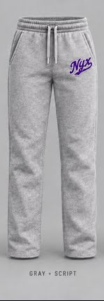 Unisex NYX Fastpitch Classic Straight-Leg Sweatpants Grey PREORDER CLOSES OCTOBER 23