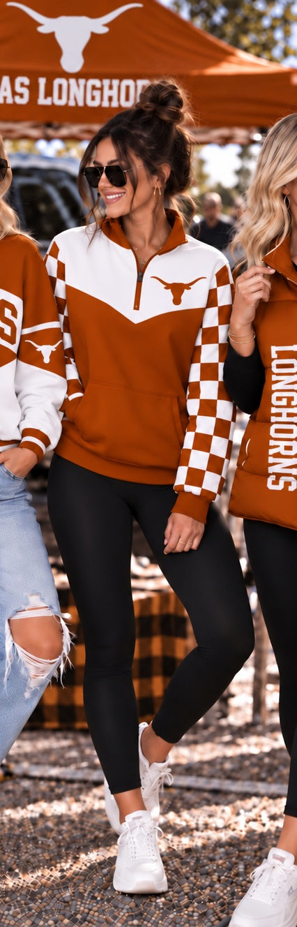 Longhorns Game Day 1/4-Zip Pullover