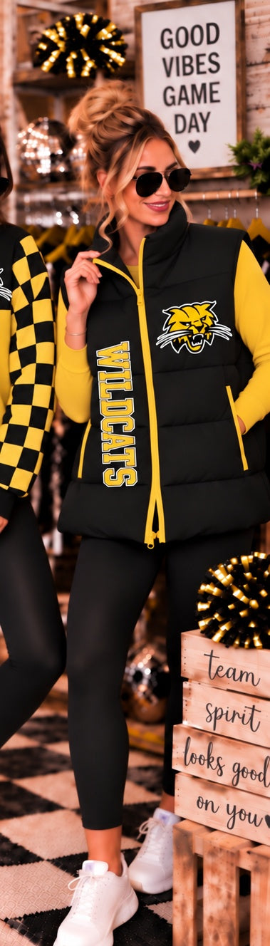 Wildcat Game Day Puffer Vest