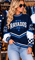 Rayados FC Game Day Crewneck Aqua and Navy